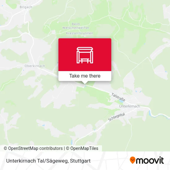 Карта Unterkirnach Tal/Sägeweg
