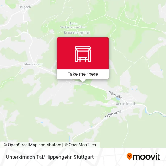 Карта Unterkirnach Tal/Hippengehr