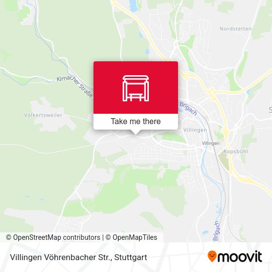 Карта Villingen Vöhrenbacher Str.