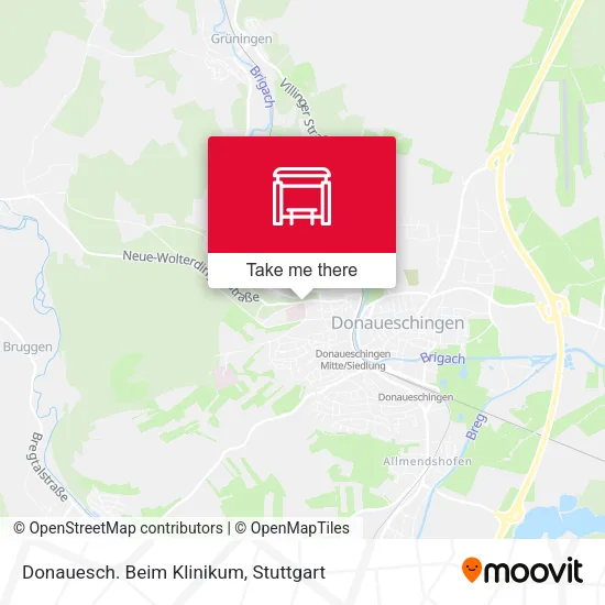 Карта Donauesch. Beim Klinikum