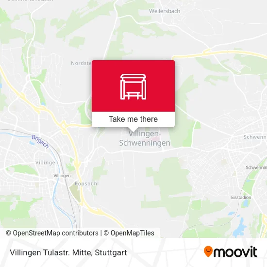 Villingen Tulastr. Mitte map