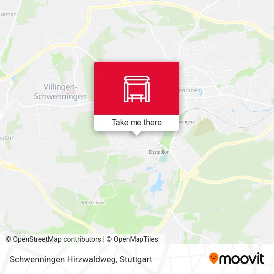 Карта Schwenningen Hirzwaldweg