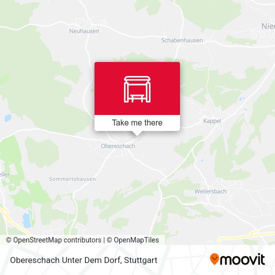 Карта Obereschach Unter Dem Dorf