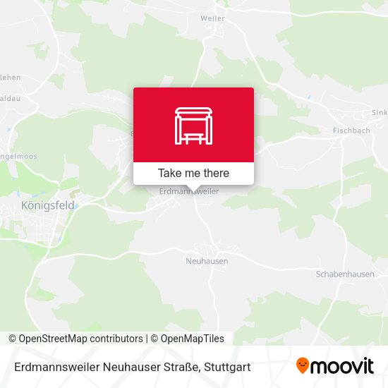 Карта Erdmannsweiler Neuhauser Straße