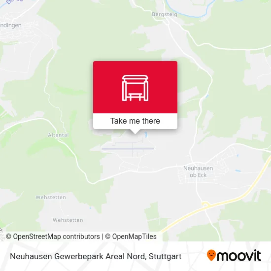 Карта Neuhausen Gewerbepark Areal Nord