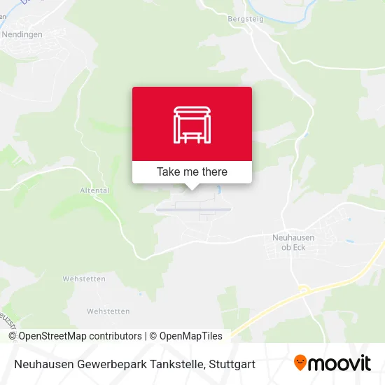 Карта Neuhausen Gewerbepark Tankstelle