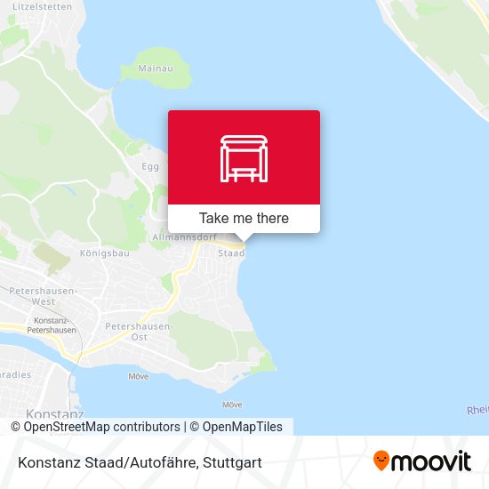 Карта Konstanz Staad/Autofähre