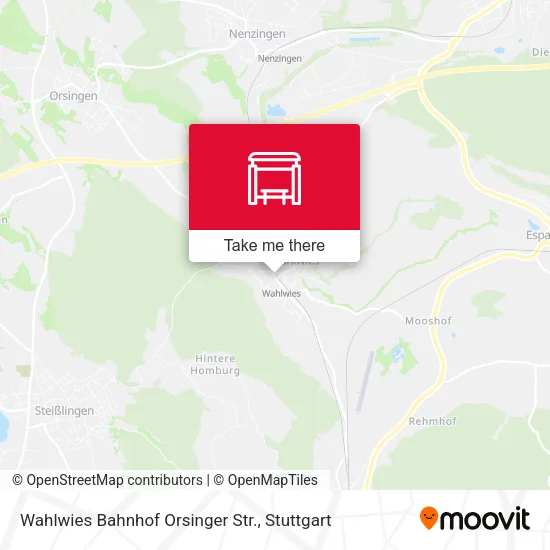 Карта Wahlwies Bahnhof Orsinger Str.