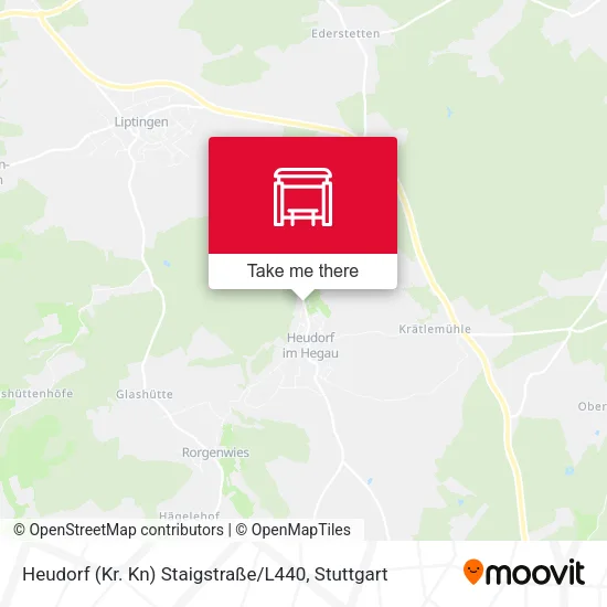 Карта Heudorf (Kr. Kn) Staigstraße / L440