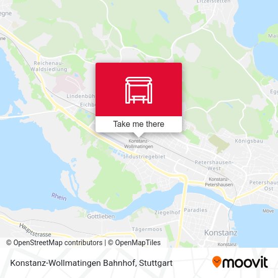 Карта Konstanz-Wollmatingen Bahnhof