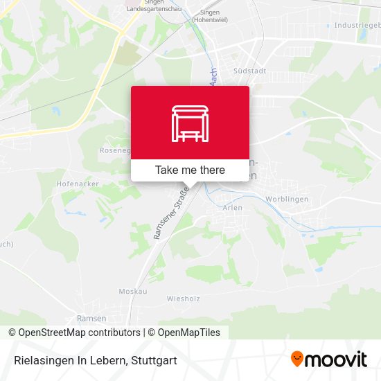 Карта Rielasingen In Lebern