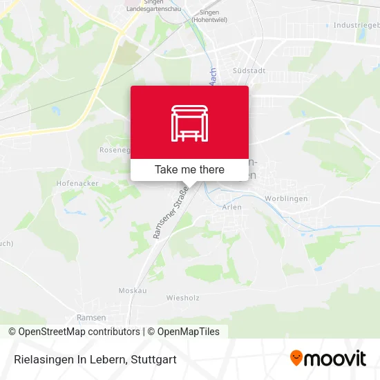 Карта Rielasingen In Lebern