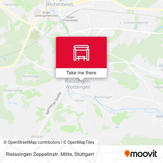 Карта Rielasingen Zeppelinstr. Mitte
