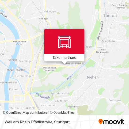 Карта Weil am Rhein Pfädlistraße