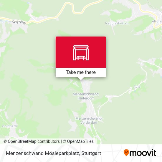 Карта Menzenschwand Mösleparkplatz