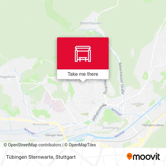 Карта Tübingen Sternwarte
