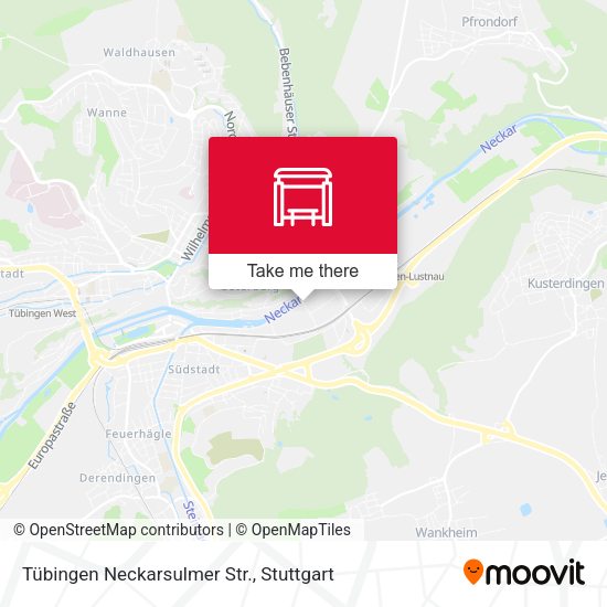 Карта Tübingen Neckarsulmer Str.