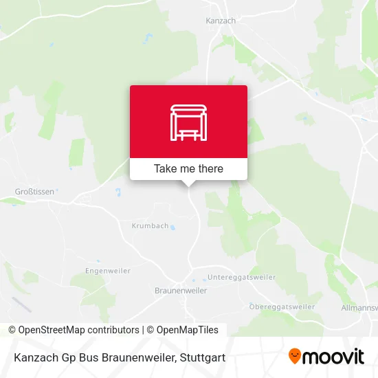 Карта Kanzach Gp Bus Braunenweiler