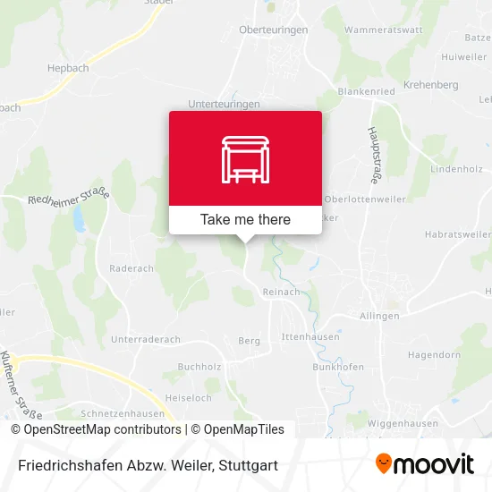 Карта Friedrichshafen Abzw. Weiler