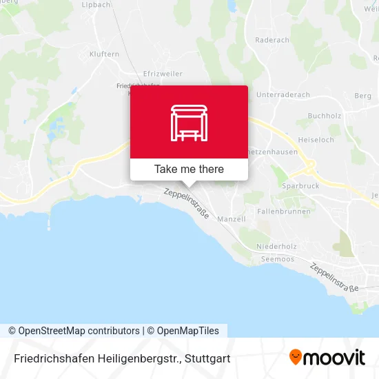 Карта Friedrichshafen Heiligenbergstr.