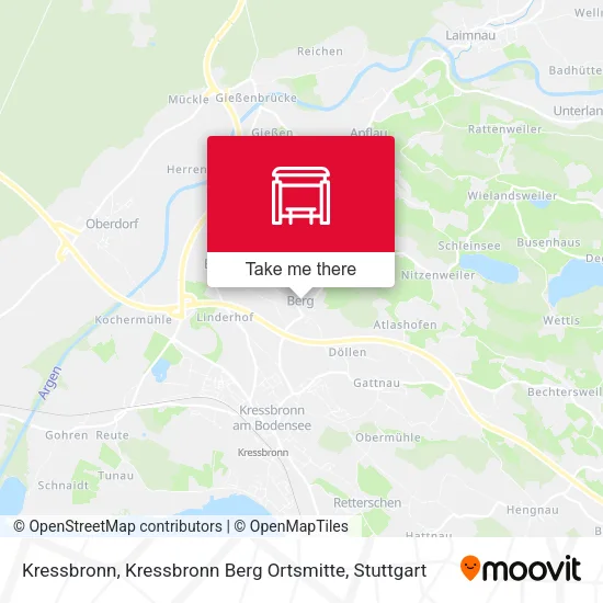 Карта Kressbronn, Kressbronn Berg Ortsmitte