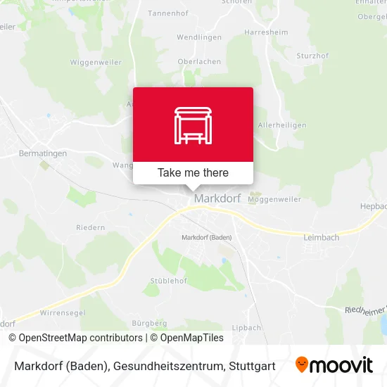 Карта Markdorf (Baden), Gesundheitszentrum