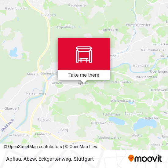 Apflau, Abzw. Eckgartenweg map