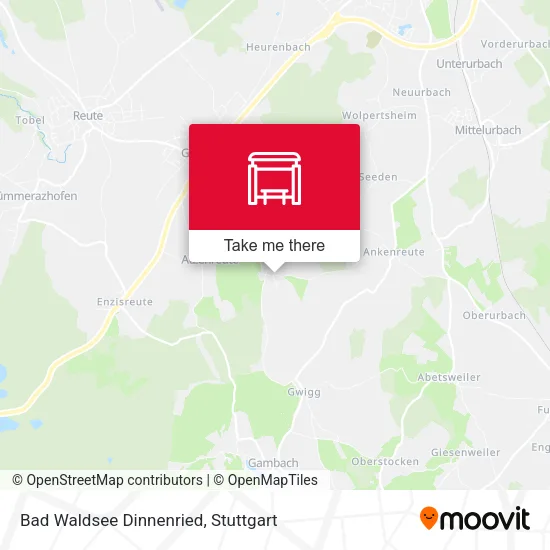 Карта Bad Waldsee Dinnenried