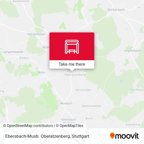 Карта Ebersbach-Musb. Oberatzenberg