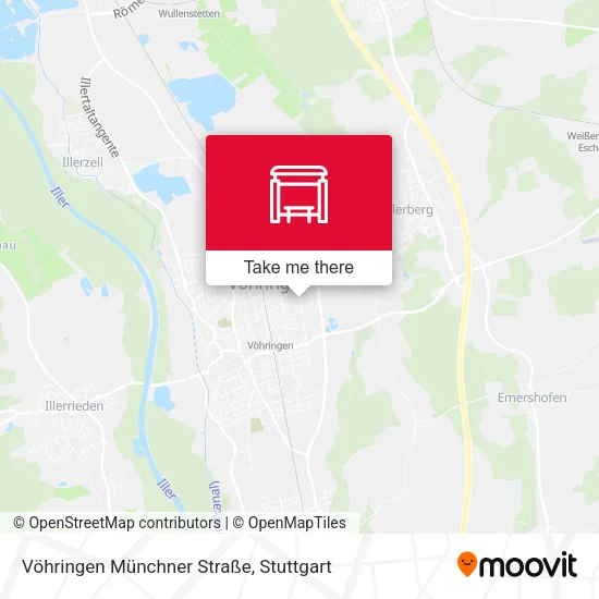 Карта Vöhringen Münchner Straße