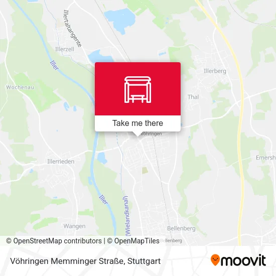 Карта Vöhringen Memminger Straße