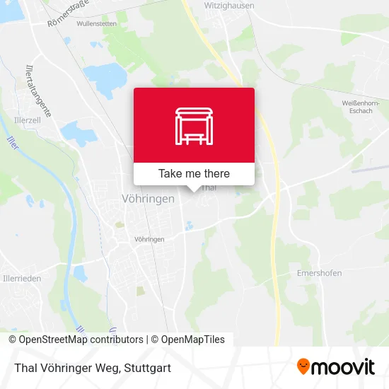 Карта Thal Vöhringer Weg