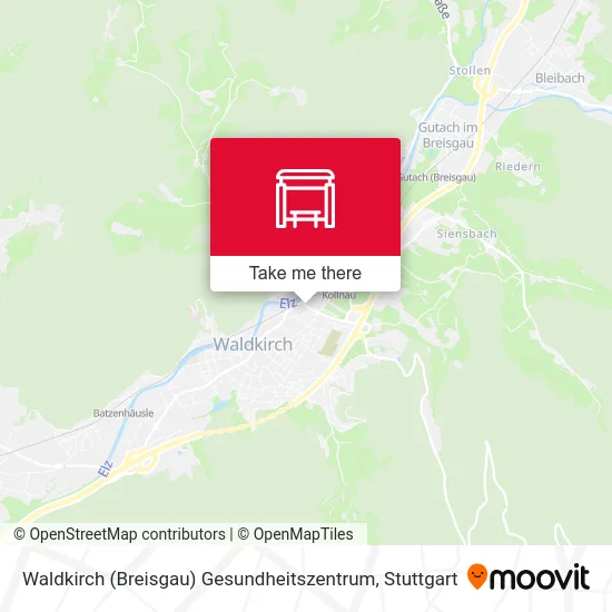 Карта Waldkirch (Breisgau) Gesundheitszentrum