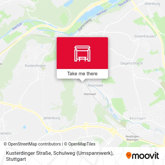 Карта Kusterdinger Straße, Schulweg (Umspannwerk)