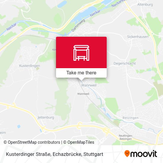 Карта Kusterdinger Straße, Echazbrücke