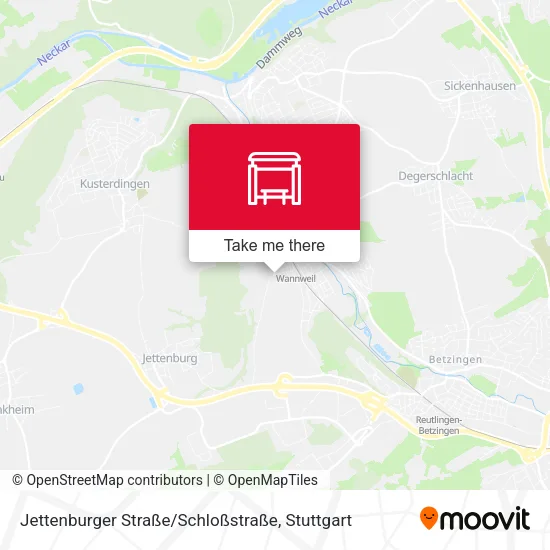 Карта Jettenburger Straße / Schloßstraße