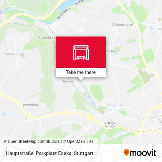 Карта Hauptstraße, Parkplatz Edeka