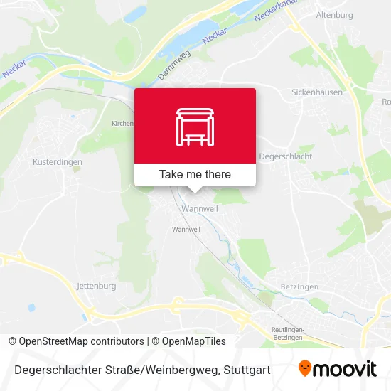 Карта Degerschlachter Straße / Weinbergweg
