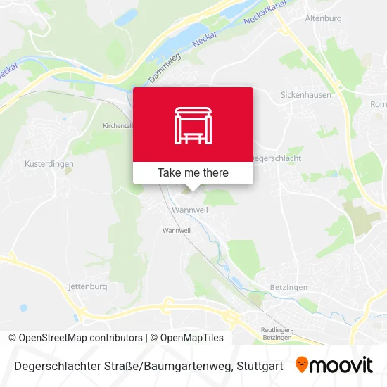 Карта Degerschlachter Straße / Baumgartenweg