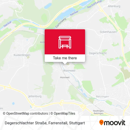 Карта Degerschlachter Straße, Farrenstall