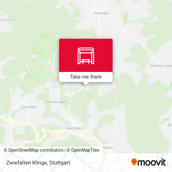 Карта Zwiefalten Klinge