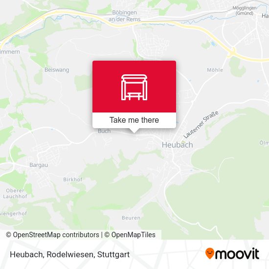Карта Heubach, Rodelwiesen