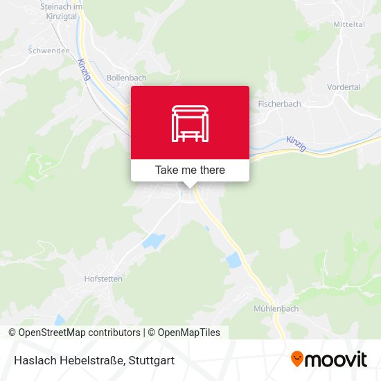 Карта Haslach Hebelstraße