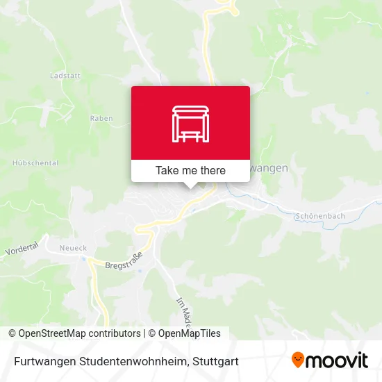 Карта Furtwangen Studentenwohnheim