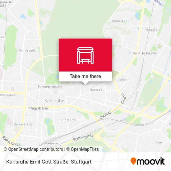 Карта Karlsruhe Emil-Gött-Straße