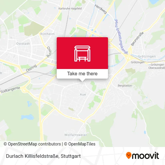 Карта Durlach Killisfeldstraße