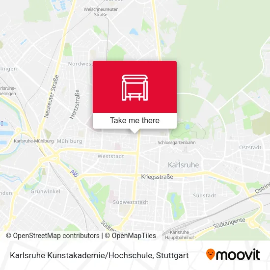 Карта Karlsruhe Kunstakademie / Hochschule