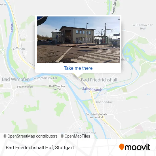 Bad Friedrichshall Hbf map