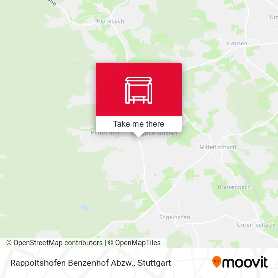 Карта Rappoltshofen Benzenhof Abzw.