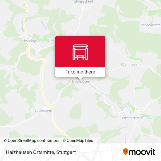 Карта Halzhausen Ortsmitte